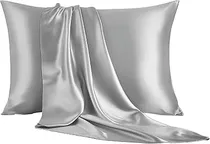 Cala Funda p/Almohadas Satin Pillowcase Satin 1PCS Gris