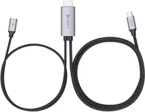Cabo Adam Elements Casa H180 USB-C para HDMI com PD 100W 180CM Cinza