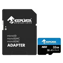 Cartão de Memória Micro SD Keepdata Neo 32GB 95MBS - KDMSDC10U1V10A1-32G