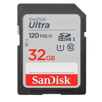 Mem SD 32GB Sandisk Ultra 120MB/s C10 (SDSDUN4-032G-GN6IN)