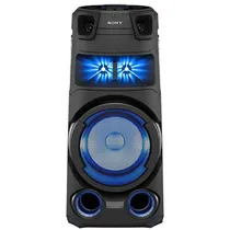 Mini Componente de Som Sony MHC-V73D com Reprodutor de CD/ DVD/ USB/ Bluetooth/ Bivolt - Preto