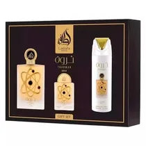 Perfume Lattafa Kit Tharwah Gold 3PCS