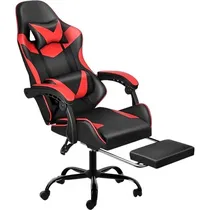 Cadeira Gamer Xtreme Level c/Posa Pies Black/Red LVS-048  Cadeira Gam...