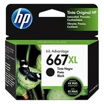 Cartucho de Tinta HP 3YM81AL 667XL - Preto