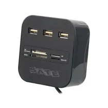 Hub Satellite HUB07 - 7 Portas - Preto