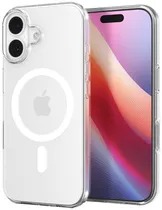 Case Spigen para iPhone 17 6.3" Crystal Flex ACS09648 Clear White (Magfit)