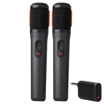 Microfone Sem Fio JBL Partybox Wireless Mic 2 Unidades - Preto (Caixa Feia)