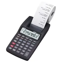 Calculadora com Impressão Casio HR-8RC-BK 12 Dígitos - Preto