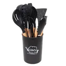 Jogo de Utensílios de Cozinha de Silicone com 12 Peças