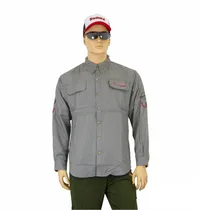 Sumax Pesca Vestuario Camisa de Pesca BSW2301-G-XL Ventilada Mang.Larga Poliester Masculino Gris