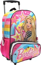 Mochila Escolar com Rodas Barbie - 71603 (Rosa)