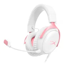 Fone Hyperx Cloud III c/ Mic 3.5MM 9W1Q4AA Whi/Pin White/Pink
