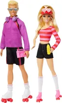 Boneca Barbie & Ken Em Patins Mattel - HXK90