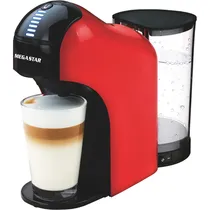 Cafeteira Multicápsula Mega Star CAF02 220V - Vermelho/Preto 900ML