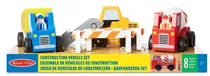 Conjunto de Veículos de Construção Melissa & Doug 10656 (8 Peças)