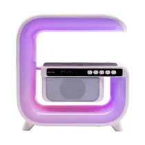 Luminária de Mesa LED Smart Ur US-04 Charging Speaker / RGB / 15W / Carregador Sem Fio / Bluetooth / Alto-Falante - Branco