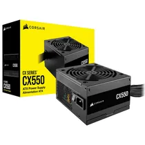 Fonte de Alimentacao Corsair CX550 550W ATX / Nao Modular / 80 Plus Bronze - CP-9020277-Na Fonte de Alimentacao Corsair CX550 550W ATX / Nao Modular / 80 Plus Bronze - CP-9020277-Na