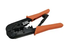 Alicate para Crimpar JZ-7026 com Decapador RJ45/11 RJ45 - RJ11 - Laranja