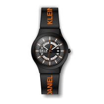 Relogio Analogico Masculino Daniel Klein DKLN DK.1.12275-9 - Preto e Laranja