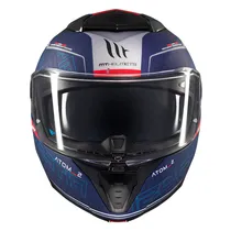 Casco Unisex MT Helmets Atom 2 SV Destiny C7 Matt  Casco Unise...