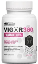 Vigor 360 Vitamina Femme Women Booster 60 Caps Plastico Blanco
