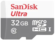 Memória Micro SDHC-I Ultra Sandisk 32GB 100MB/s