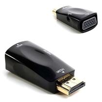 Adaptador HDMI p/ VGA + Audio (HDMI Macho/VGA Feme