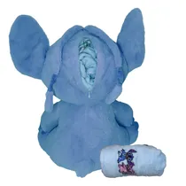 Boneco Pelucia Stitch Grande com Manta - Azul