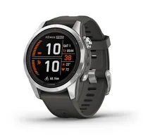 Garmin Relógio Fenix 7S Pro Solar Silver Graphite 42MM 010-02776-01