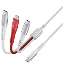 Cabo Nautica VB630 USB-C/Lightning 3EN1 24W - White Red