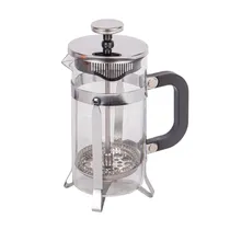 Cafeteira de Prensa Francesa Em Vidro e Aço Inoxidável 350ML