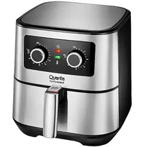 Fritadeira Elétrica Quanta Family Snack QTAF500 1.700 Watts 5.5 Litros 127V ~ 60HZ - Preta/Prata
