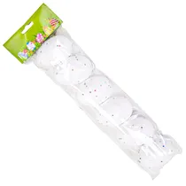 Ovos Decorativos de Páscoa 6 PCS com Glitter