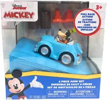 Carrinho Disney Junior Conjunto de Pista de Obstáculos - Goofy (6 Pieças)