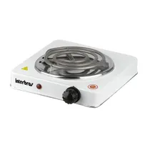 Fogareiro Fogão Eletrico Interbras C10BR / 1 Boca / 1000W / 110V - Branco