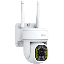 Câmera de Vigilância Inteligente 4LIFE FLD7G 2DA Geração Wi-Fi - Branco