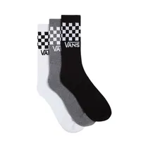 Medias Vans VN000F0WY28 Classic Check Crew Masculino 3 Pares