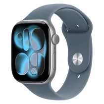 Apple Watch Series 11 MEW14LW/A Caixa Aluminio 42MM Cinza Espacial - Esportiva Azul Ancora s/M