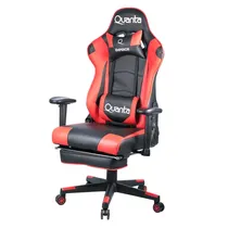 Cadeira Gamer Quanta Emperor QTGC20 - com Apoio Cervical - Ajustável - Preto e Vermelho