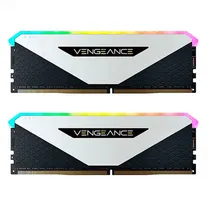 Memória Corsair Vengeance RGB RT, DDR4 32GB (2X16GB), 3600MHZ, C/DissiPador, CMN32GX4M2Z3600C18W, Branco