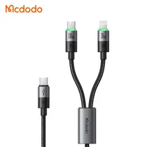 Mcdodo CA-6700 2 In 1 Cable 100W C To c/L Black  Mcdodo CA-6...