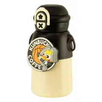 Garrafa Térmica Fanny Vacuum Cup A316 - 500ML - com Canudo e Alça - Kunbuck Preto