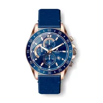 Relógio Analógico Masculino Daniel Klein Exclusive DK.1.12455-4 - Rosa Ouro e Azul