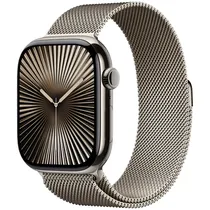 Apple Watch S10 MWYC3LW/ A 46MM / M-L / GPS + Cel - Natural Titanium / Natural Stainless Steel Milanese Loop