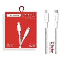 Tomate TC-103CC Cable de Carga Turbo Tipo c/C White  Tomate TC-1...