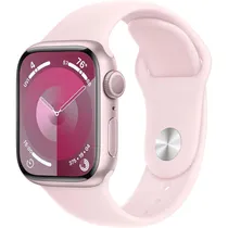 Apple Watch Series 9 Caixa de Alumínio Em Rosa e Correia Esportiva Em Cor Rosa 45 MM M/L MR9H3LW/A