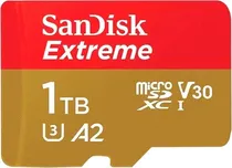 Memória Micro SDXC Uhs-I Sandisk Extreme 1TB 190MB/s