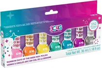 Rainbow Days Of The Week Nail Polish Make It Real - 10007 (7 Cores)