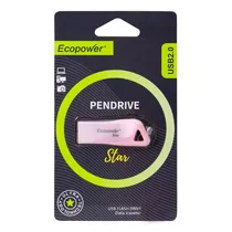 Pendrive Ecopower Star 16GB - Rosa