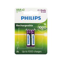 Pilha Philips R03B2RTU10/97 - AAA - 1000MAH - 2 Unidades - Recarregavel